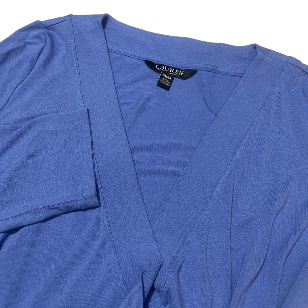 Ralph Lauren PM Black Label Lilac Quarter Sleeve Ladies Top
